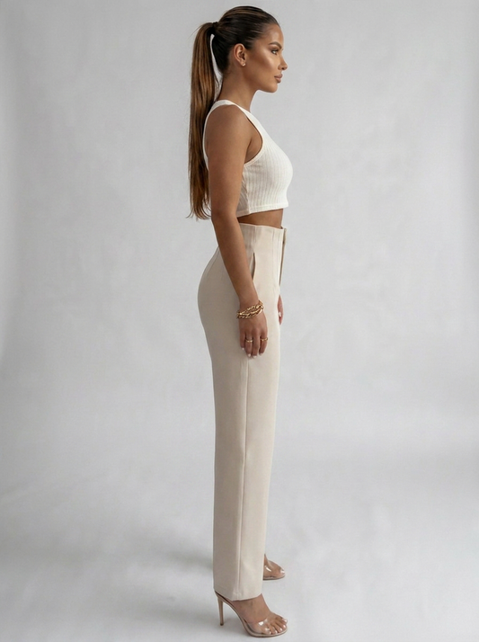 ANNIKA | Broek met hoge taille