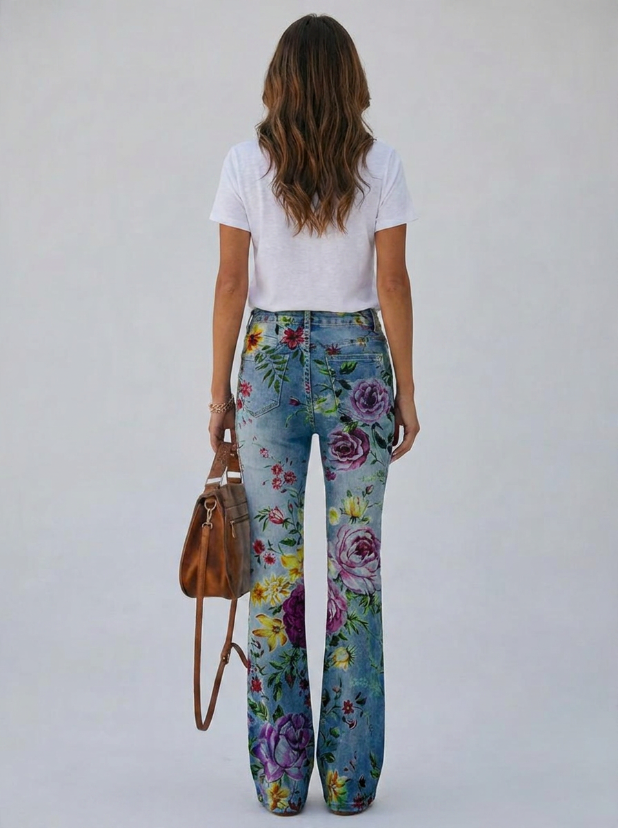 FRIDA | Bukser med blomsterprint
