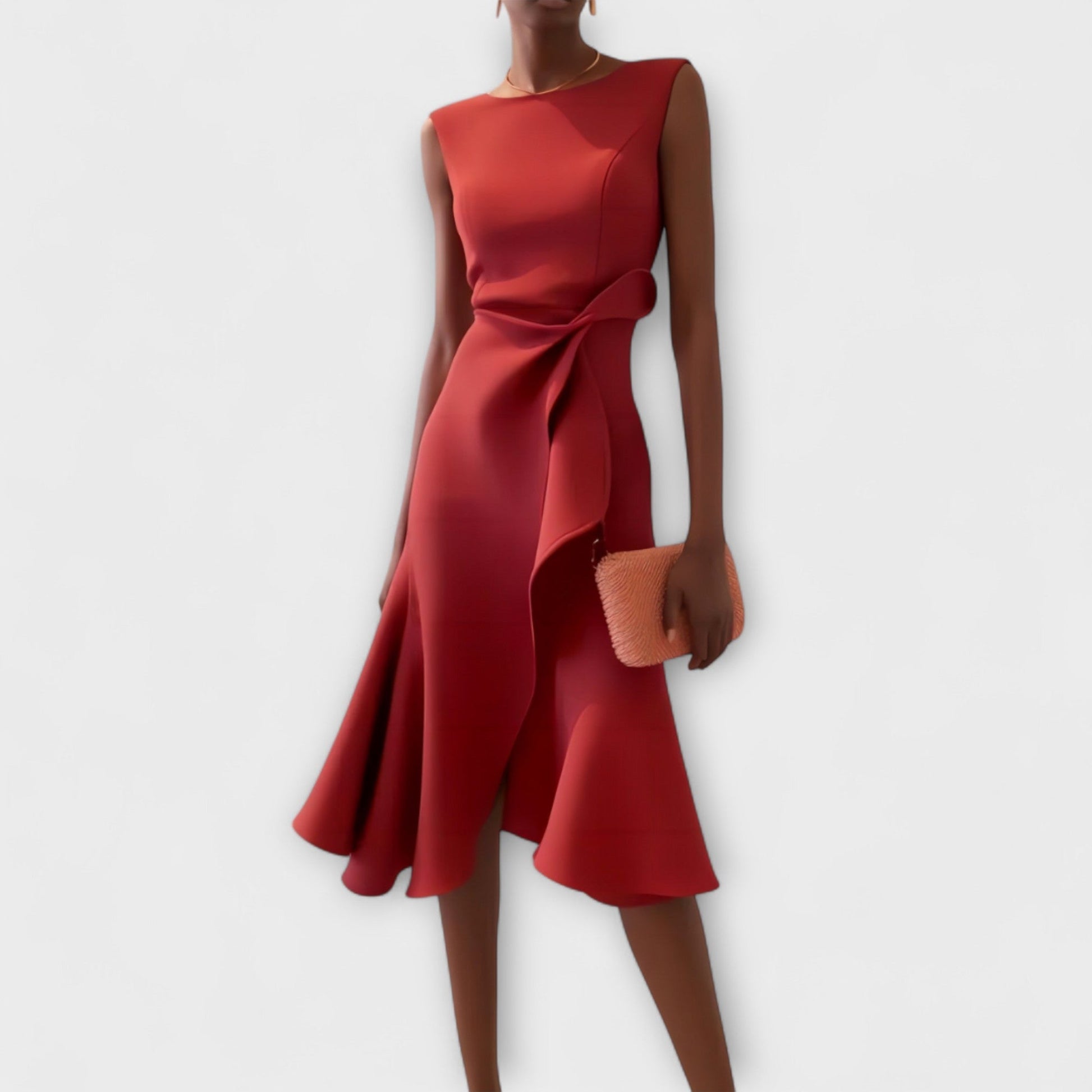 SOLVEJ | Asymmetrisk midikjole
