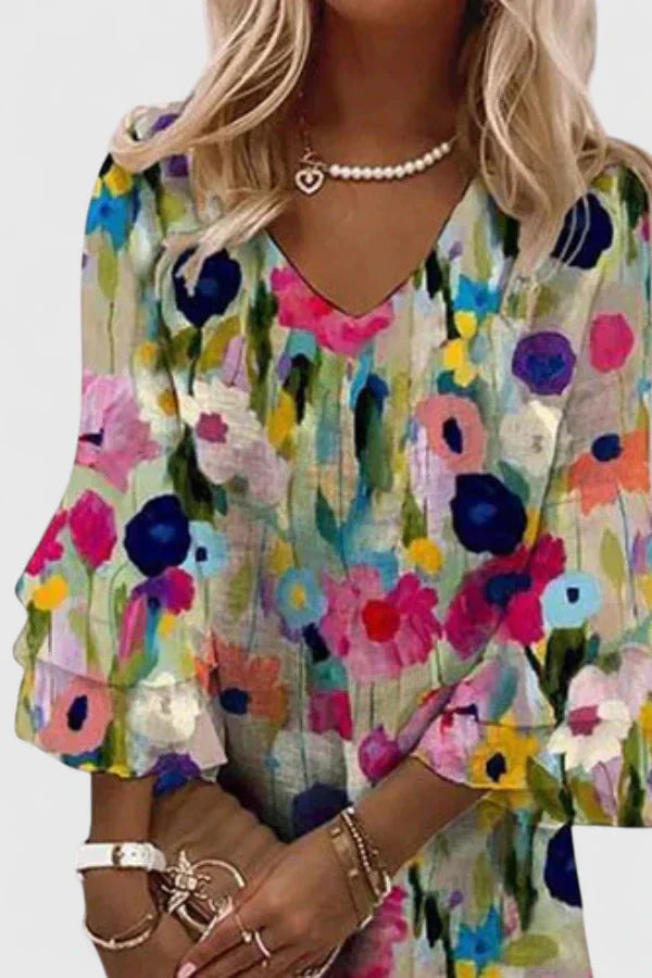 LIV | Blomstret minikjole