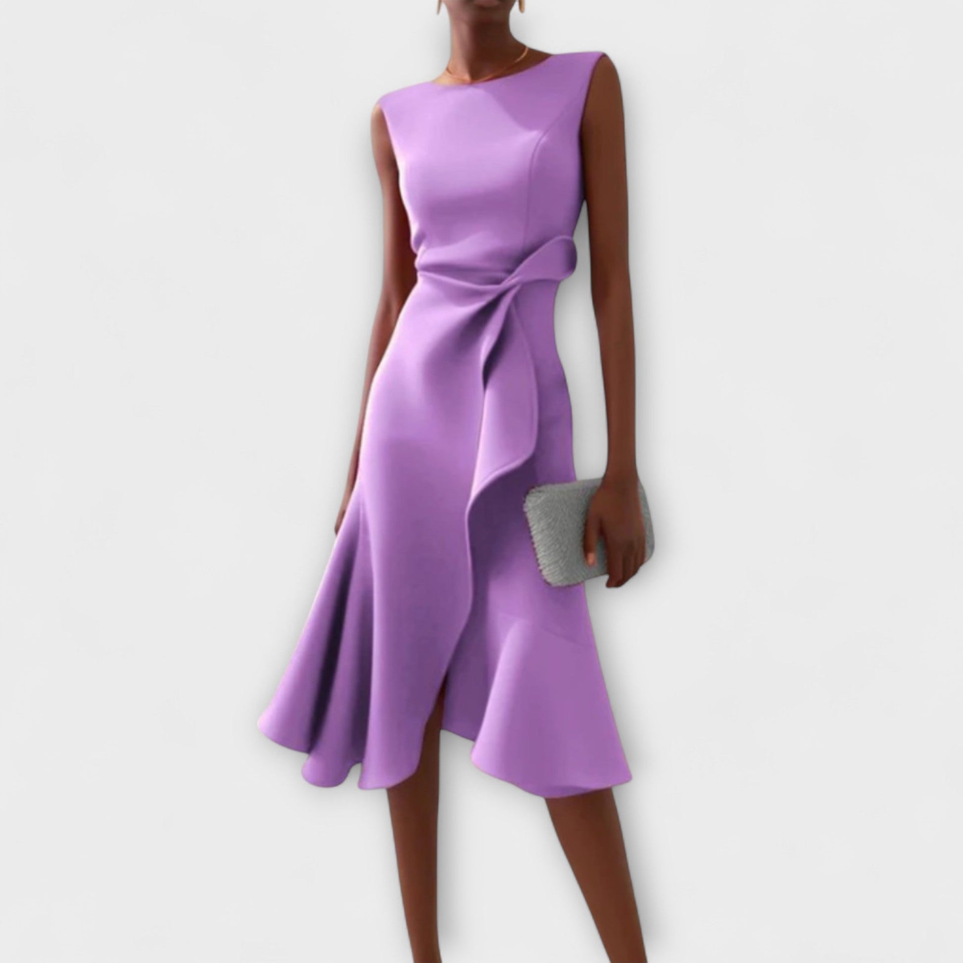 SOLVEJ | Asymmetrisk midikjole