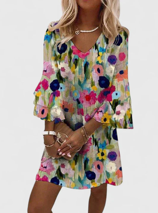 LIV | Blomstret minikjole