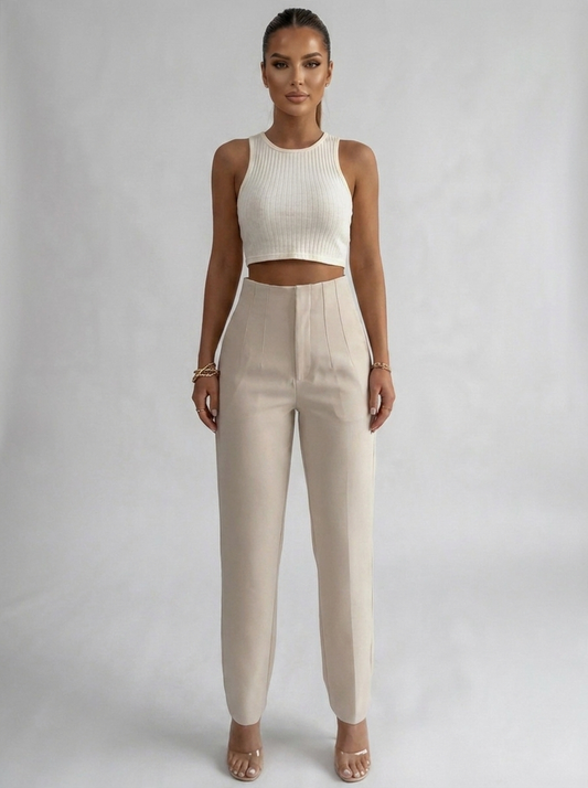 ANNIKA | Broek met hoge taille