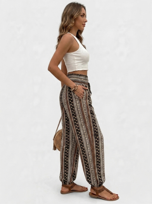 STINA | Broek met grafische print