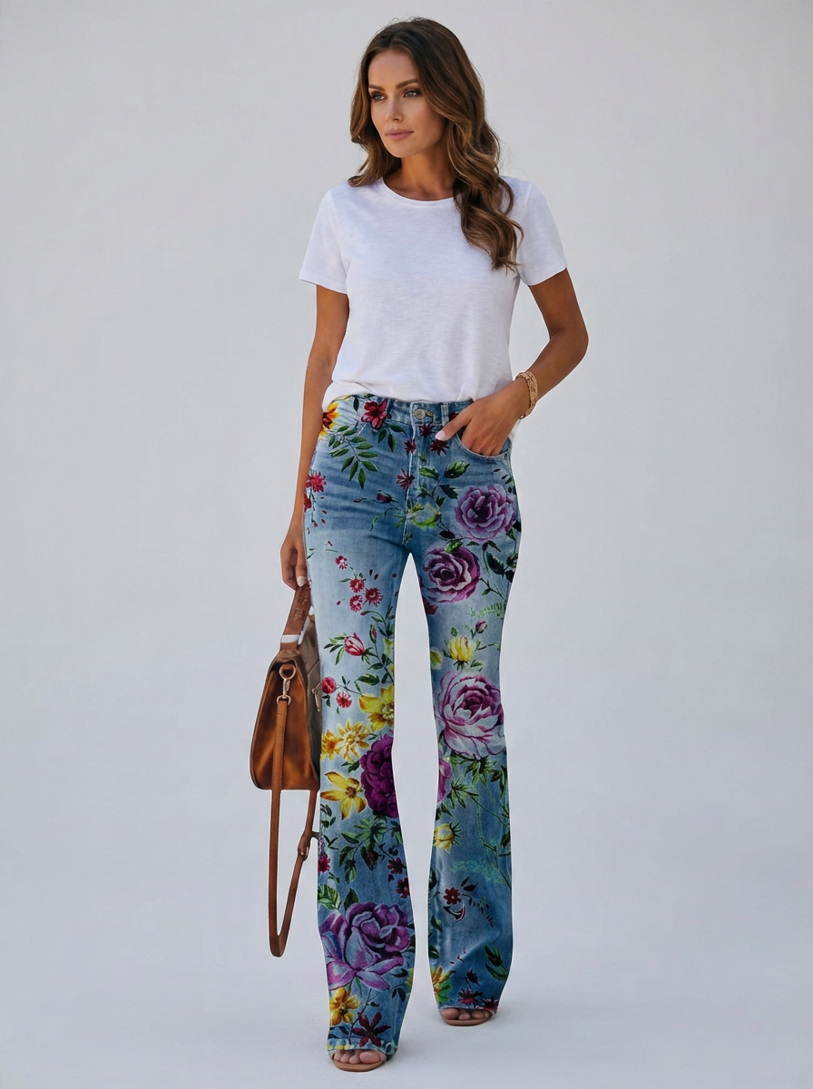 FRIDA | Broek met bloemenprint