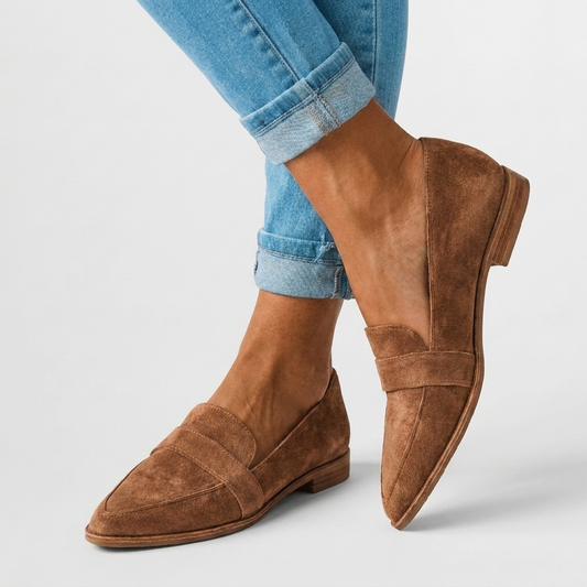 METTE | Blød ruskindsloafer