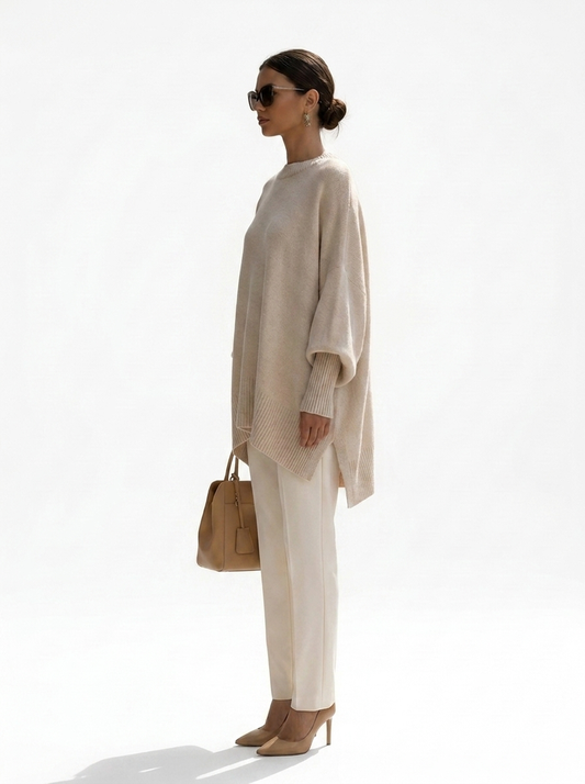 TOVE | Oversized strik i uldblanding